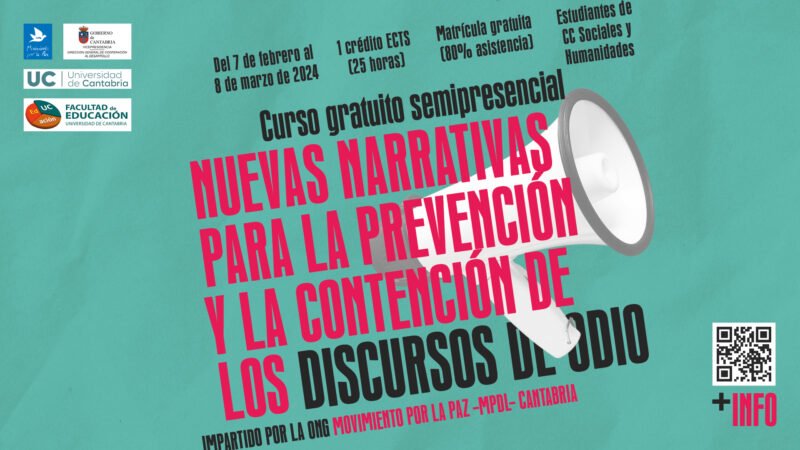 Curso nuevas narrativas y prevención discursos de odio - Muévete por la Paz