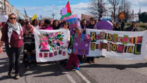 Manifestación 8m Empoderadas y Colectiva Mirera