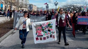 Manifestación 8m Empoderadas y Colectiva Mirera