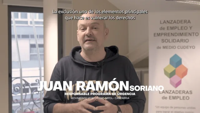 🏠 “Trabajamos fundamentalmente en la intervención contra la exclusión social. La exclusión vulnera los derechos sociales, políticos y económicos de aquel que la sufre”. 🧑‍💻 Juan Ramón Soriano es responsable del Área de Recursos de Urgencia en el Movimiento por la Paz -MPDL- Cantabria.

#mueveteporlapaz #mpdlcantabria #exclusionsocial #recursosdeurgencia #santander #cantabria
