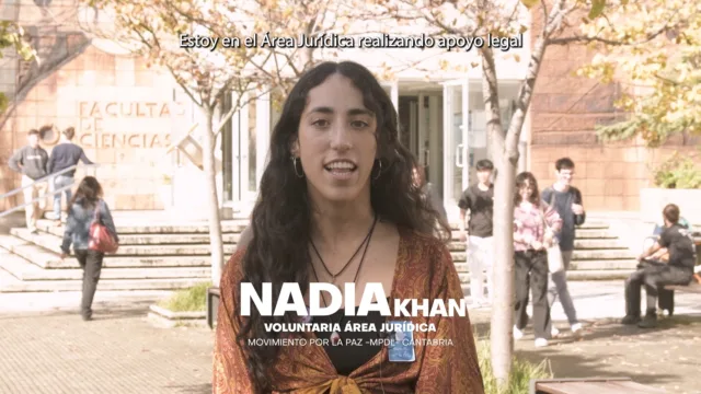🗣 “Realizo apoyo legal a personas migrantes y no migrantes”. 🧑‍💻 Nadia Khan es voluntaria del Área Jurídica del Movimiento por la Paz -MPDL- Cantabria.

#mueveteporlapaz #mpdlcantabria #asesorialegal #santander #cantabria